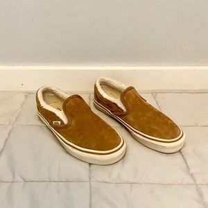 Madewell x Vans Unisex slip-on sneakers, suede